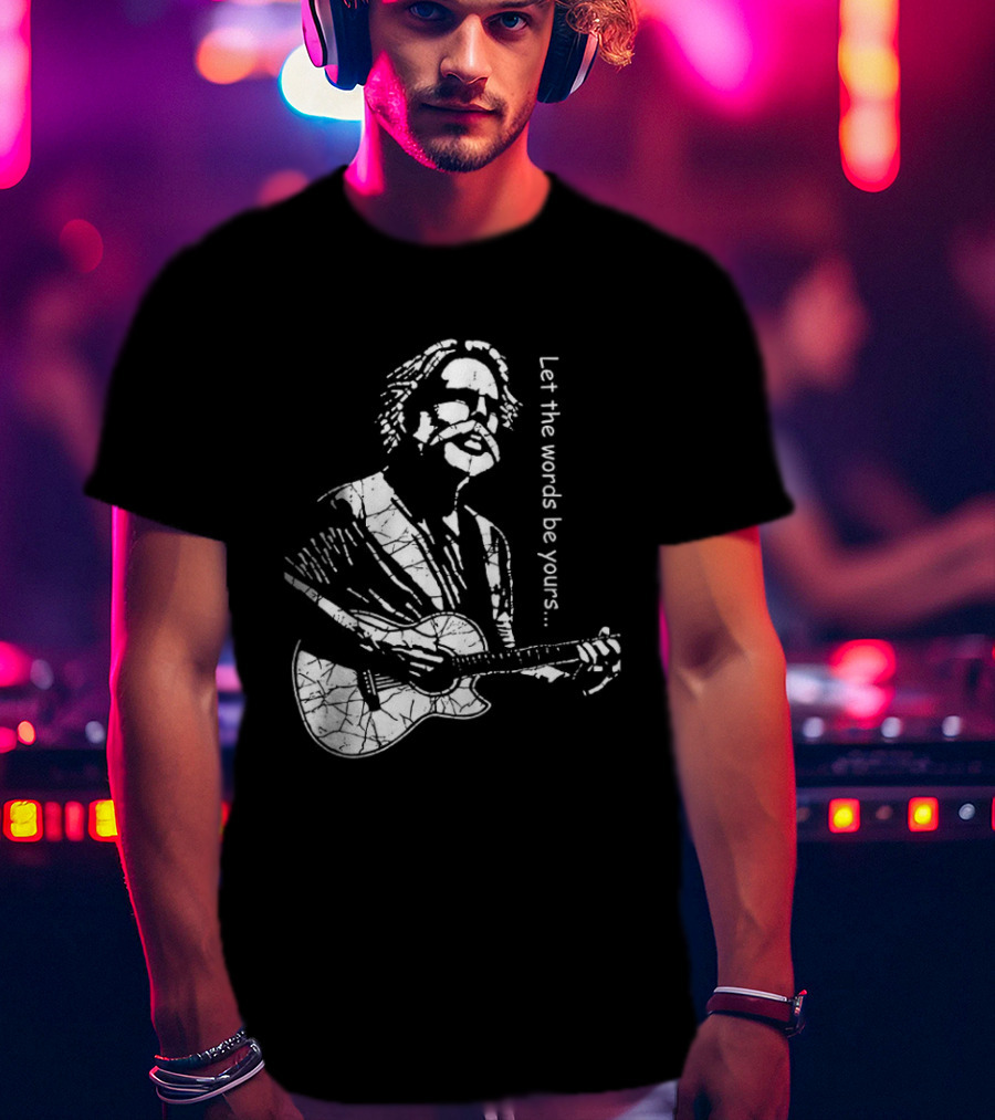 Bob Weir Let The Words Be Yours Acoustic Guitar T-Shirt