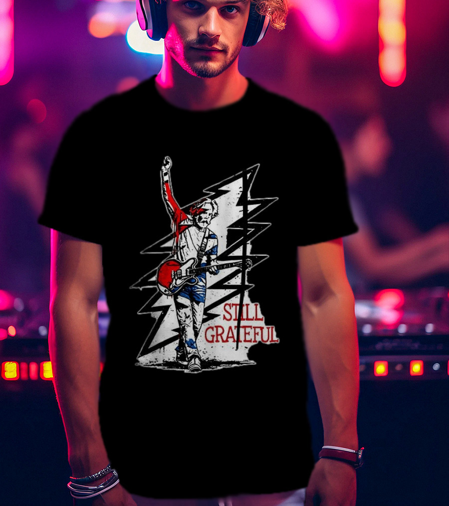 Bob Weir Still Grateful Lightning Bolt Guitar T-Shirt