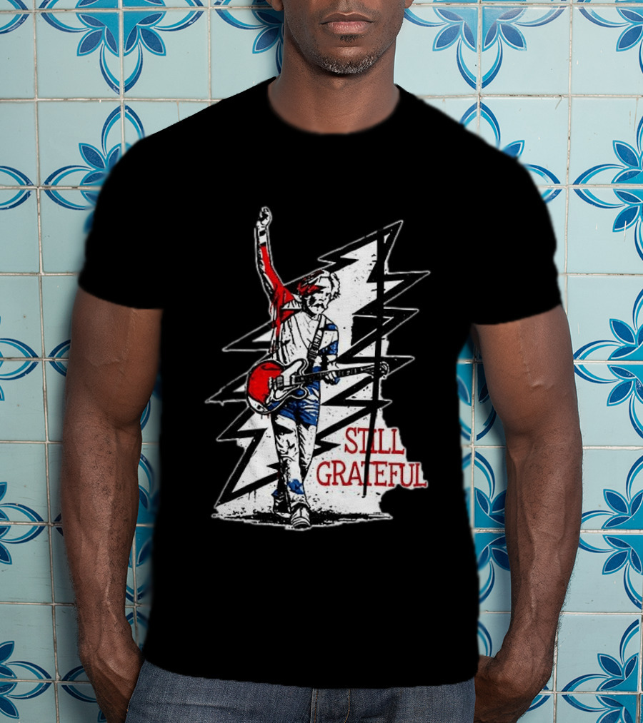 Bob Weir Still Grateful Lightning Bolt Guitar T-Shirt