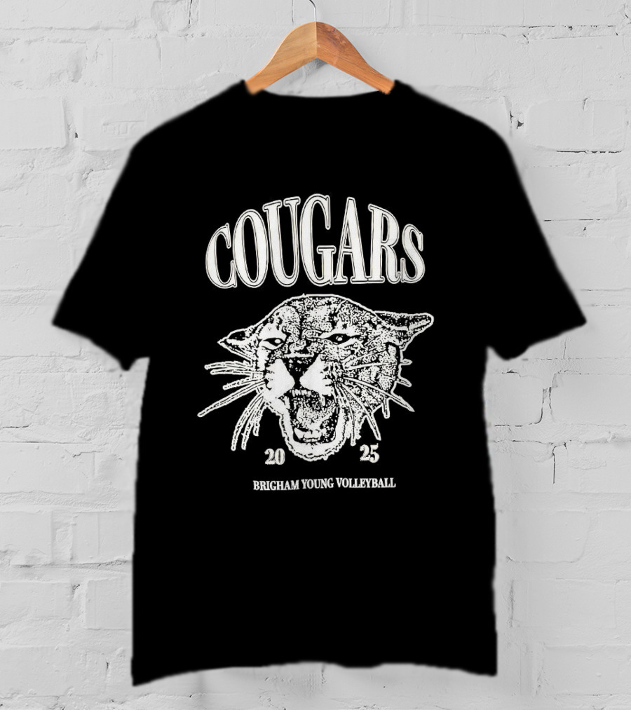 Cougars Brigham Young Volleyball 2025 Team Spirit T-Shirt