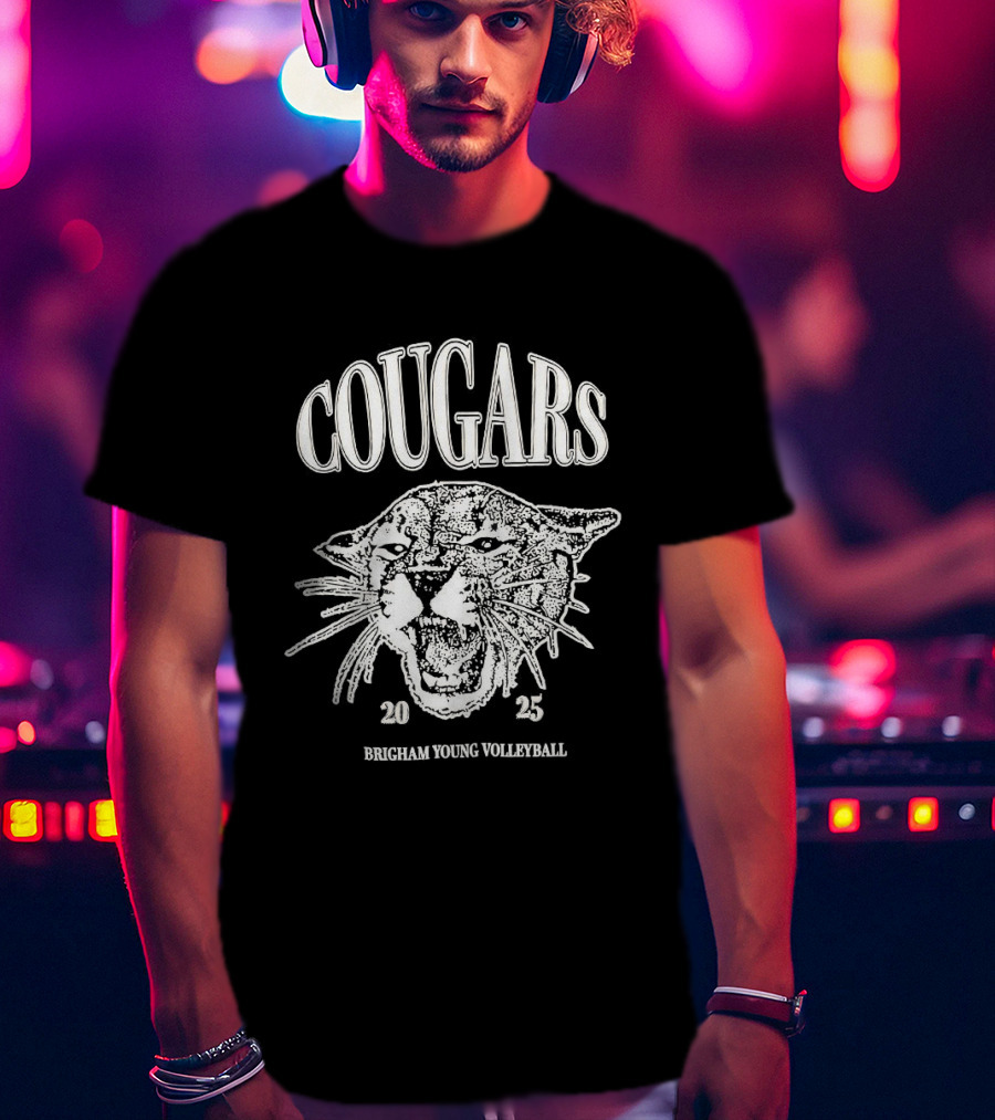 Cougars Brigham Young Volleyball 2025 Team Spirit T-Shirt