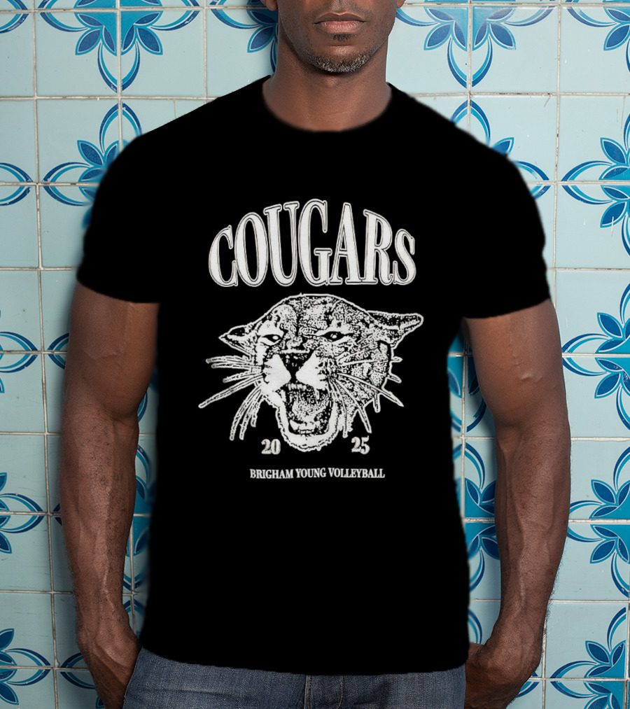 Cougars Brigham Young Volleyball 2025 Team Spirit T-Shirt
