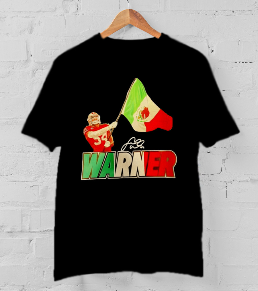 Fred Warner Mexico Flag San Francisco 49ers Player Celebration T-Shirt