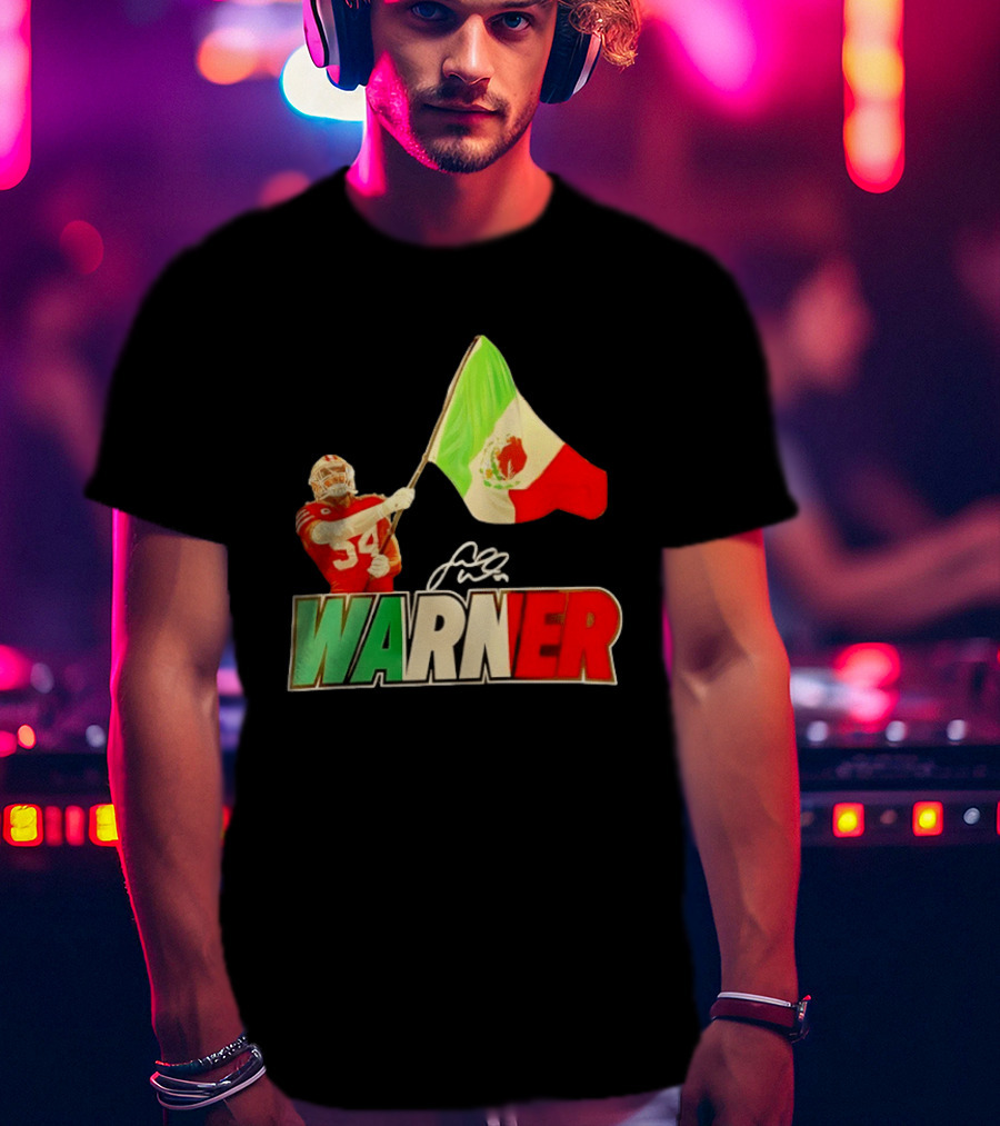 Fred Warner Mexico Flag San Francisco 49ers Player Celebration T-Shirt