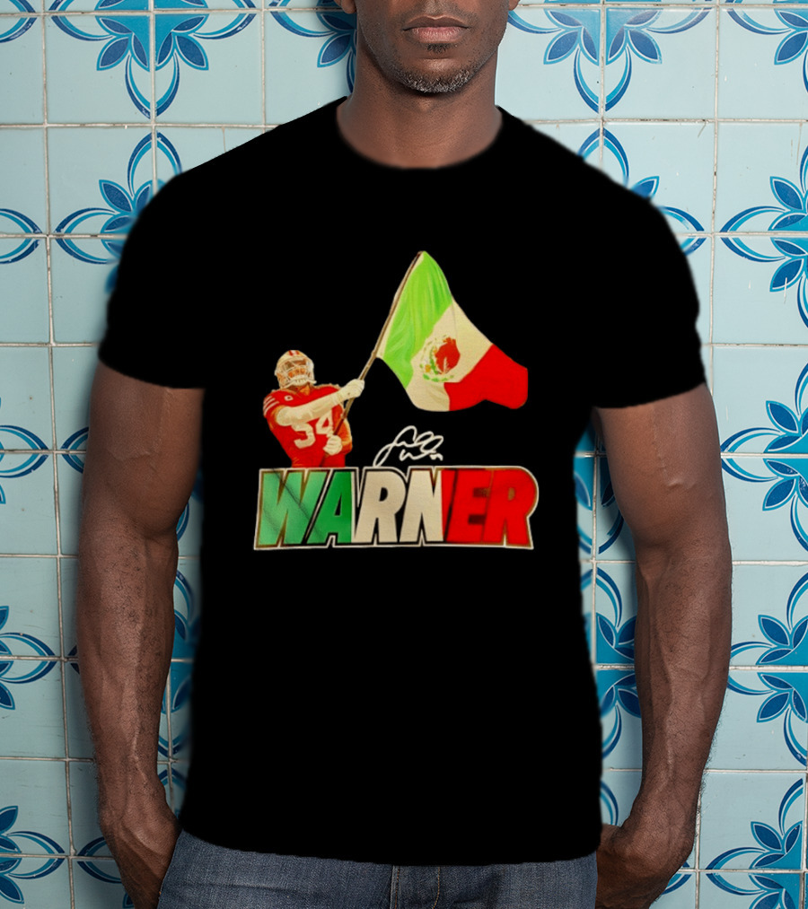 Fred Warner Mexico Flag San Francisco 49ers Player Celebration T-Shirt
