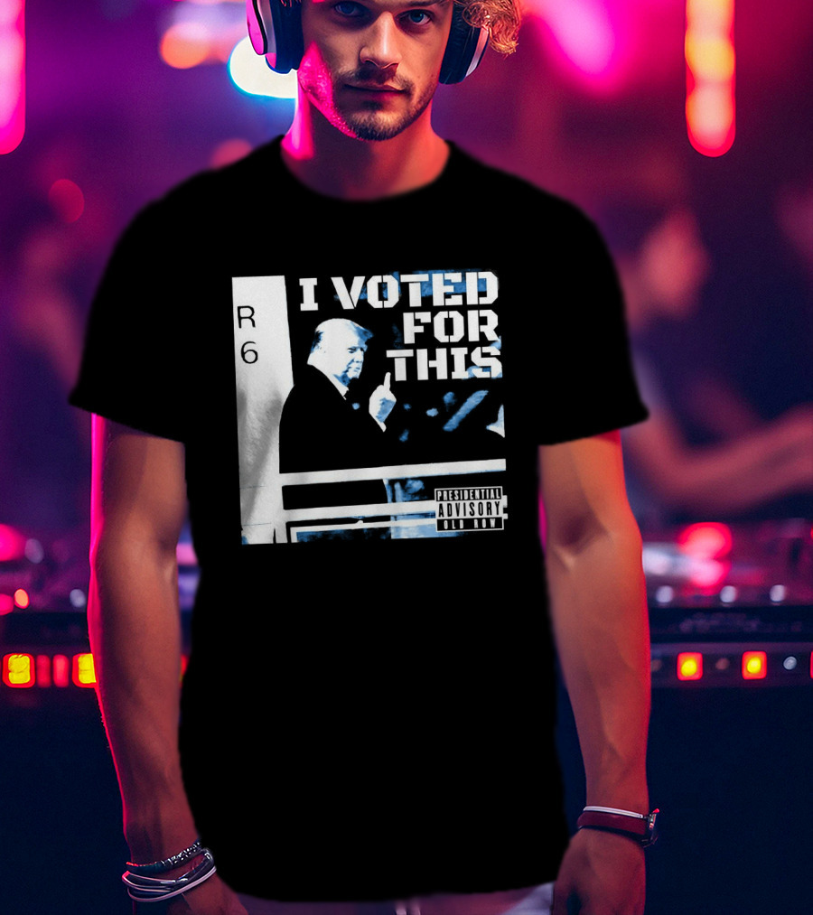 I Voted For This Trump Middle Finger T-Shirt