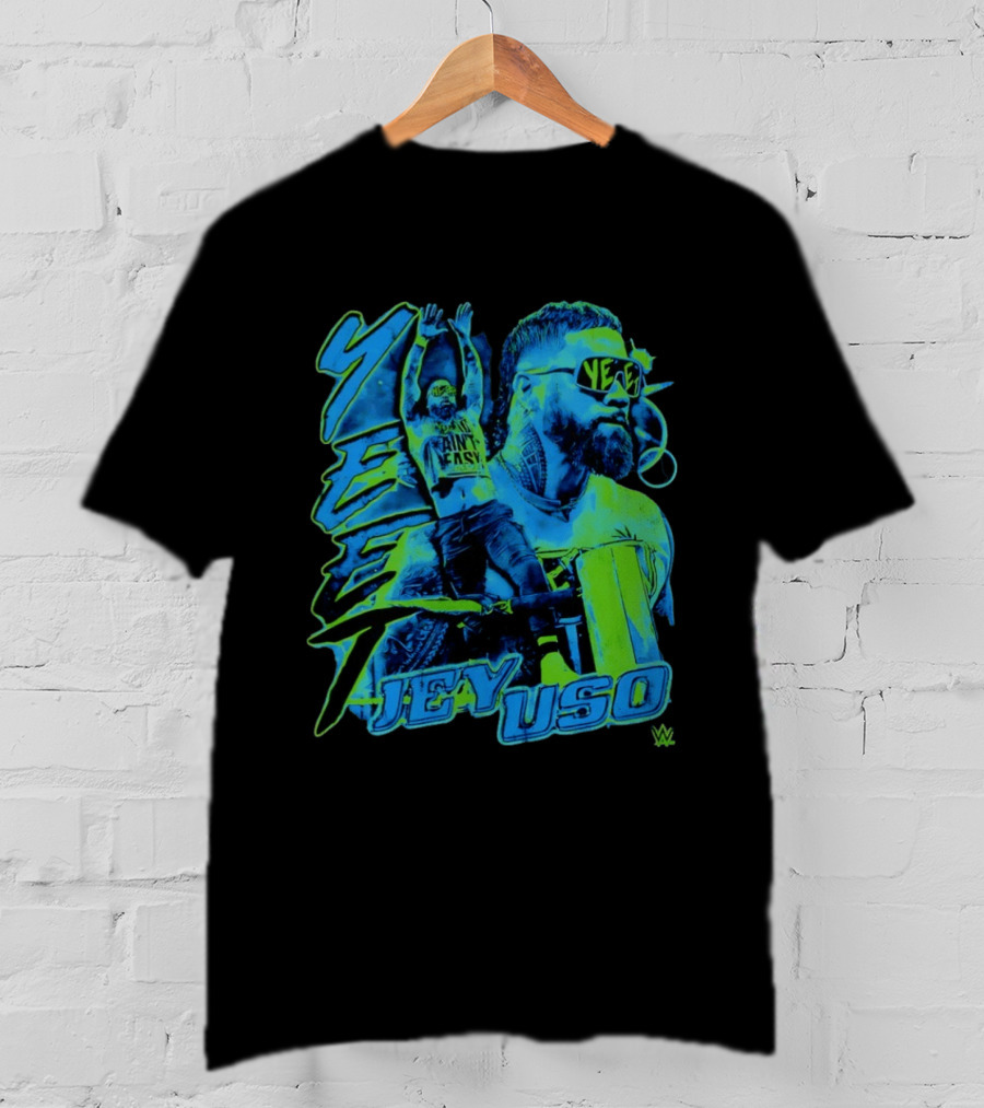 Jey Uso Yeet Ain't Easy WWE Grunge T-Shirt