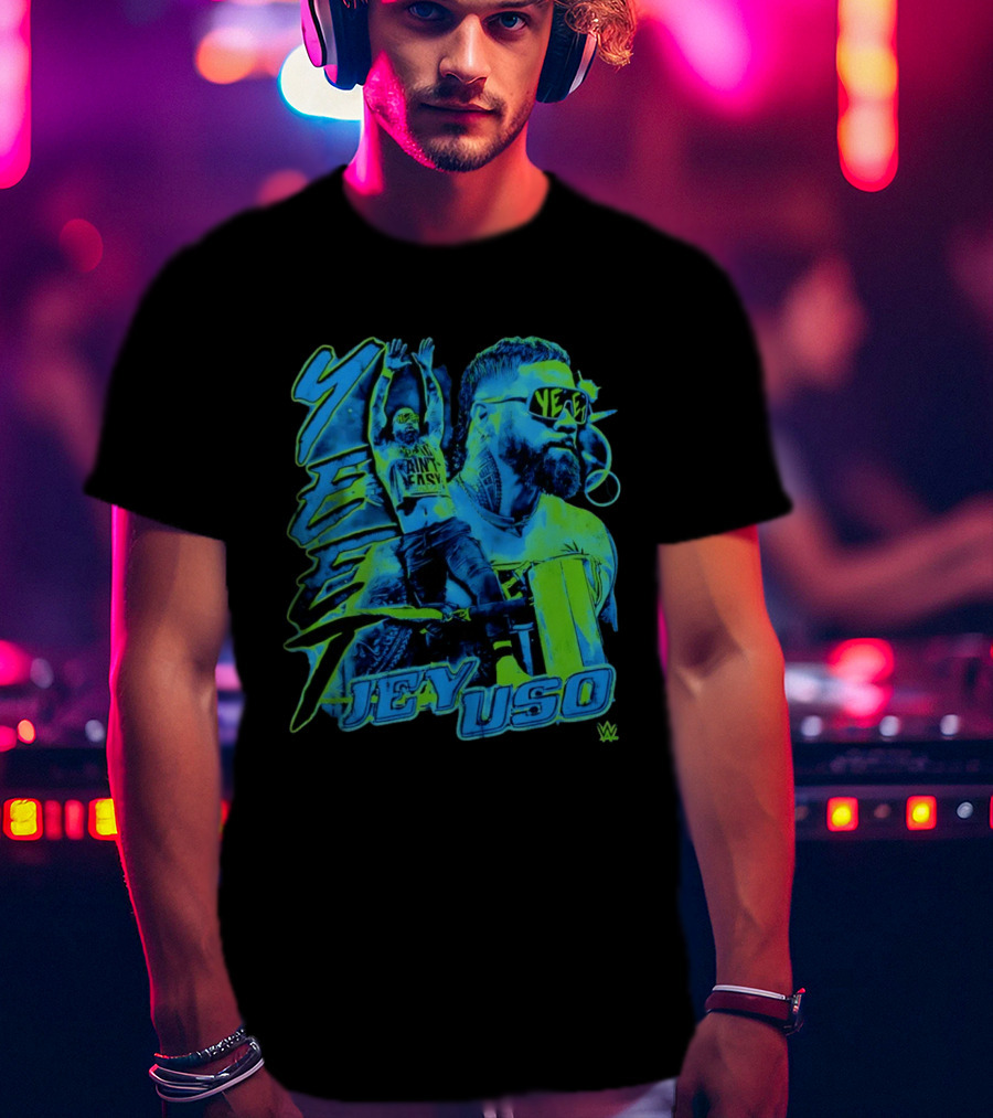 Jey Uso Yeet Ain't Easy WWE Grunge T-Shirt