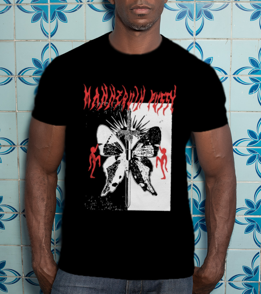 Mannequin Pussy Butterfly Gothic Aesthetic With Dancing Figures T-Shirt