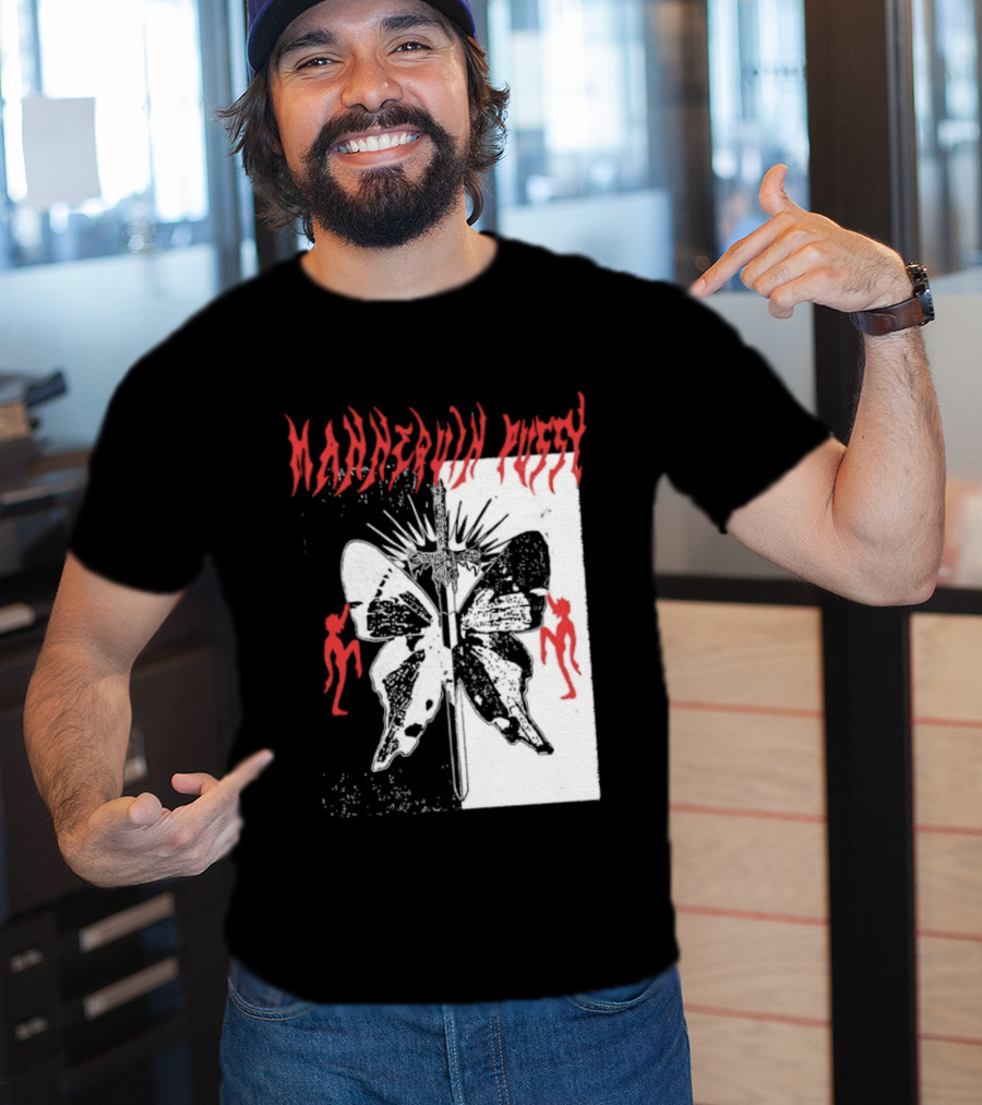 Mannequin Pussy Butterfly Gothic Aesthetic With Dancing Figures T-Shirt