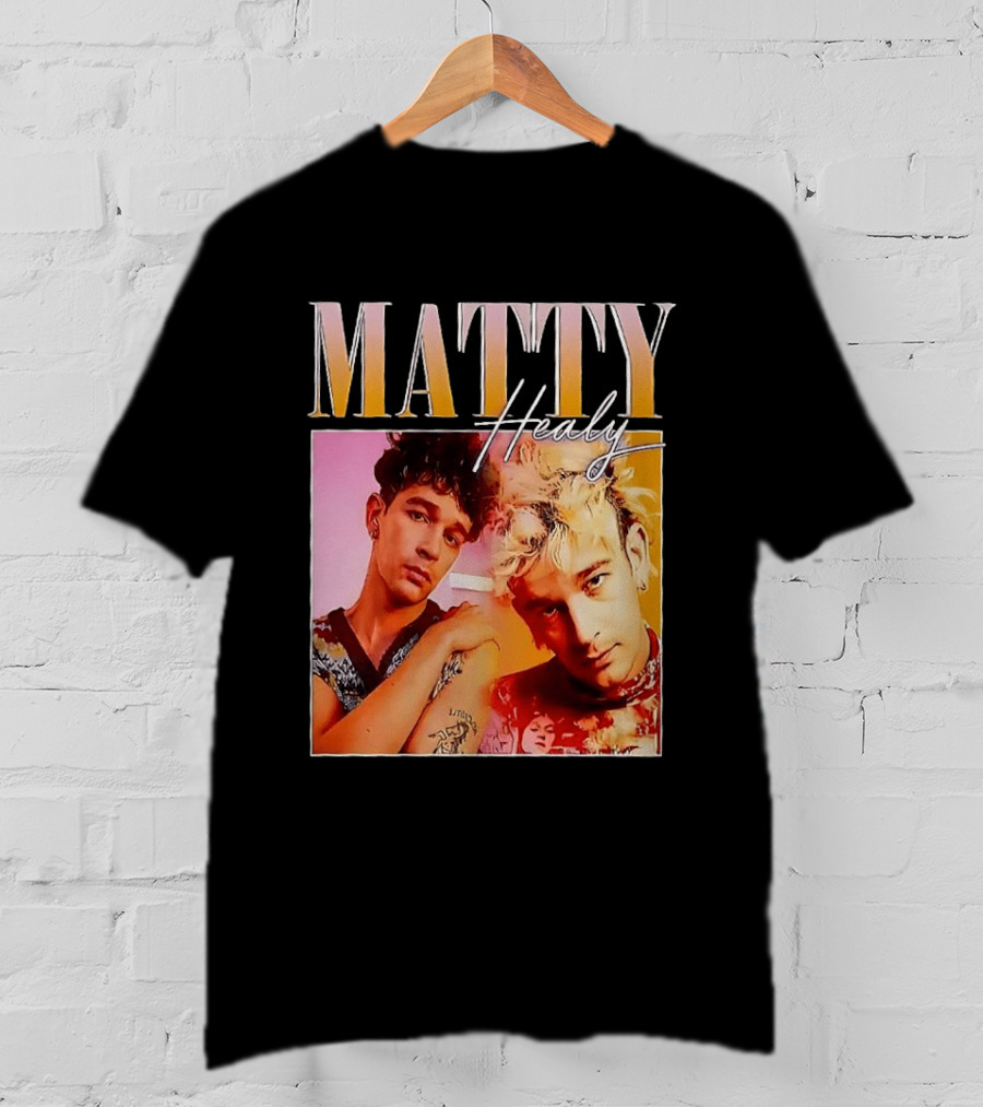 Matty Healy Retro Portrait Duo With Signature T-Shirt