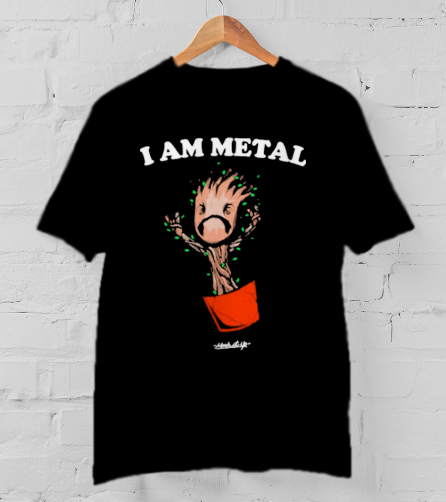 I Am Metal Mosh It Up Dancing Potted T-Shirt