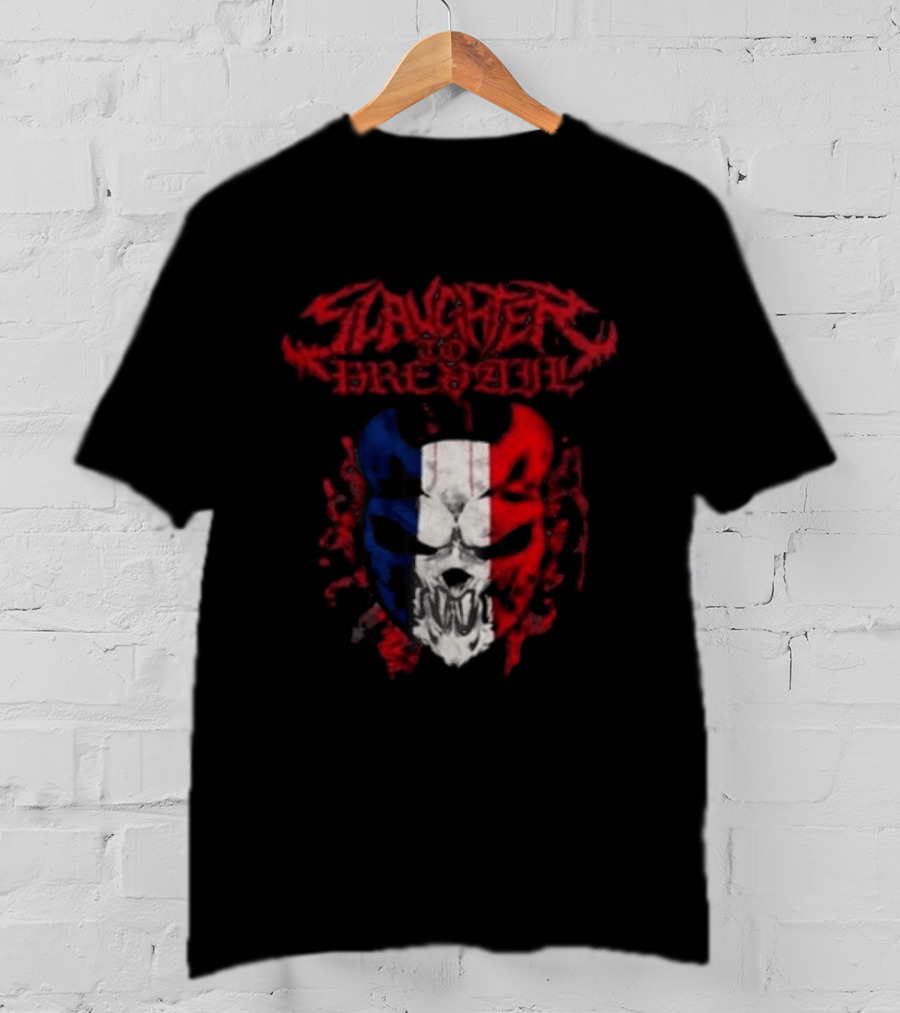 Slaughter To Prevail Mask Paris Pop Up Bataclan France 12 January 2026 Grizzly Winter Tour T-Shirt