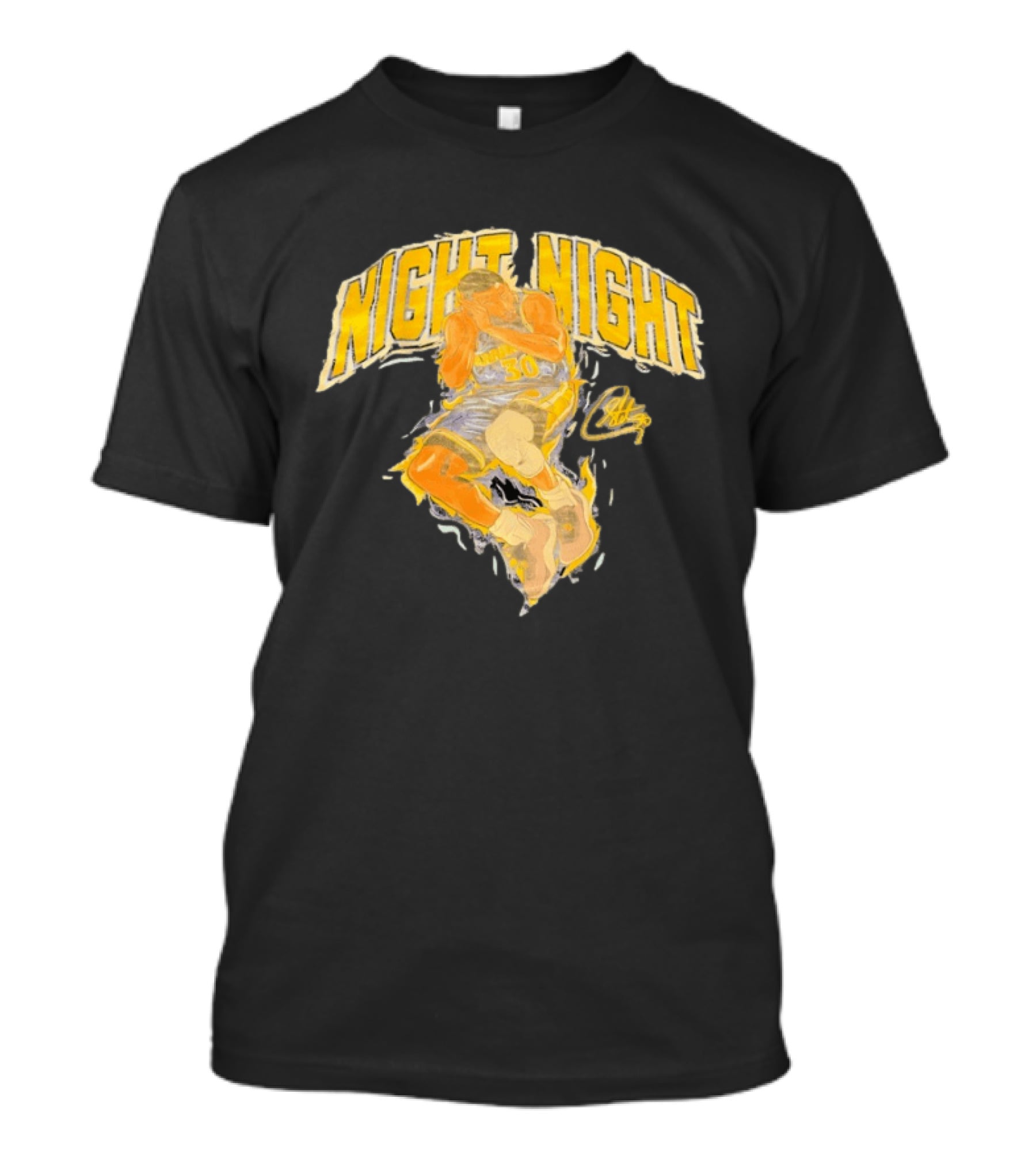 Stephen Curry Night Night Golden State Basketball 30 T-Shirt