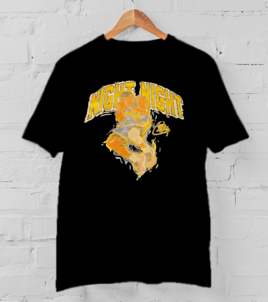 Stephen Curry Night Night Golden State Basketball 30 T-Shirt