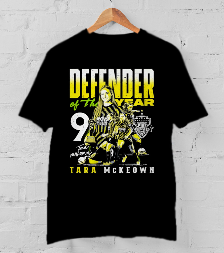 Tara McKeown Washington Spirit Defender Of The Year 2025 Number Nine T-Shirt