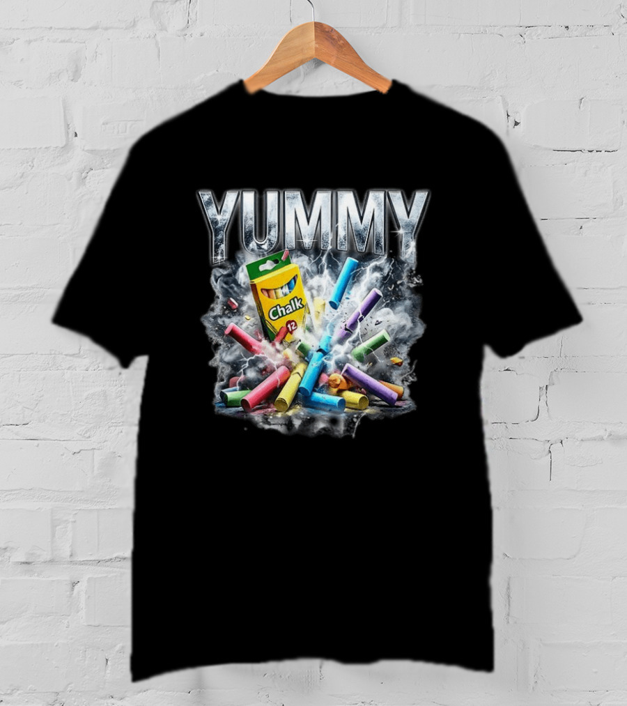 Yummy Chalk Explosion 12 Pack Colorful Creativity T-Shirt