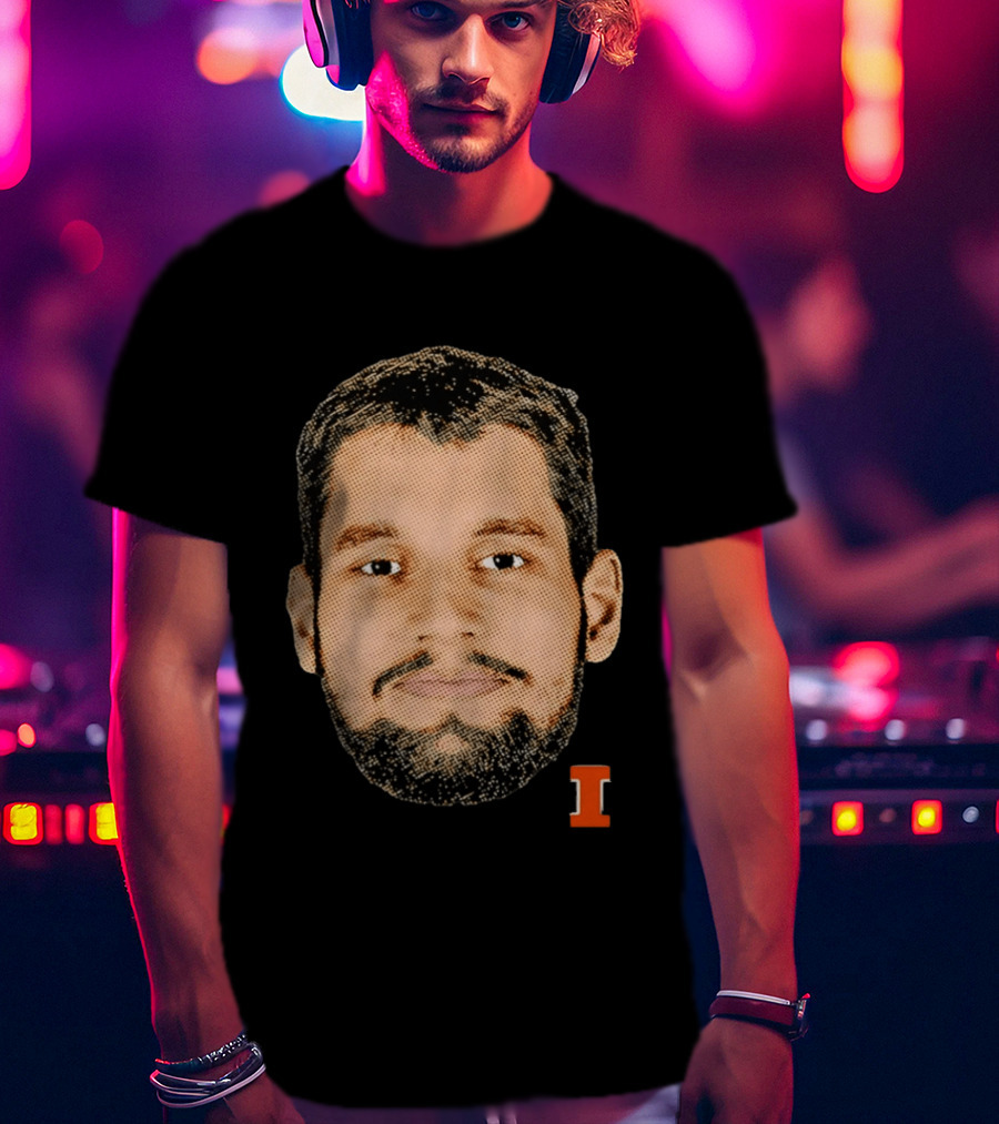 Tomislav Ivisic Illinois Fighting Illini Big Head I T-Shirt
