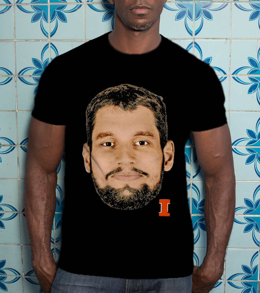 Tomislav Ivisic Illinois Fighting Illini Big Head I T-Shirt