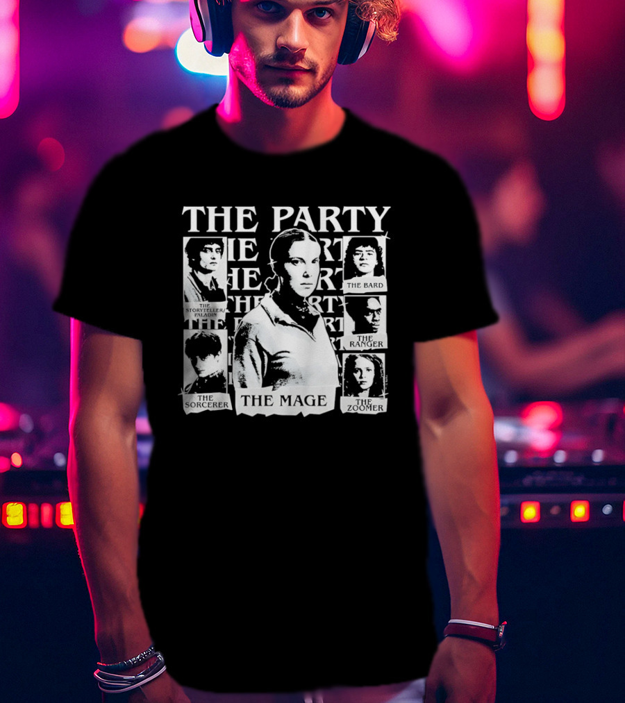 The Party The Rogue The Sorceress The Bard The Warrior The Healer The Mage T-Shirt