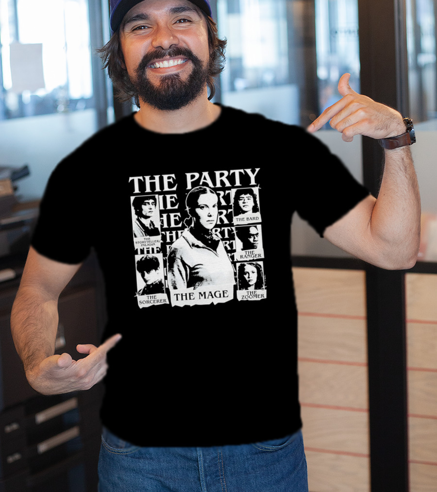 The Party The Rogue The Sorceress The Bard The Warrior The Healer The Mage T-Shirt