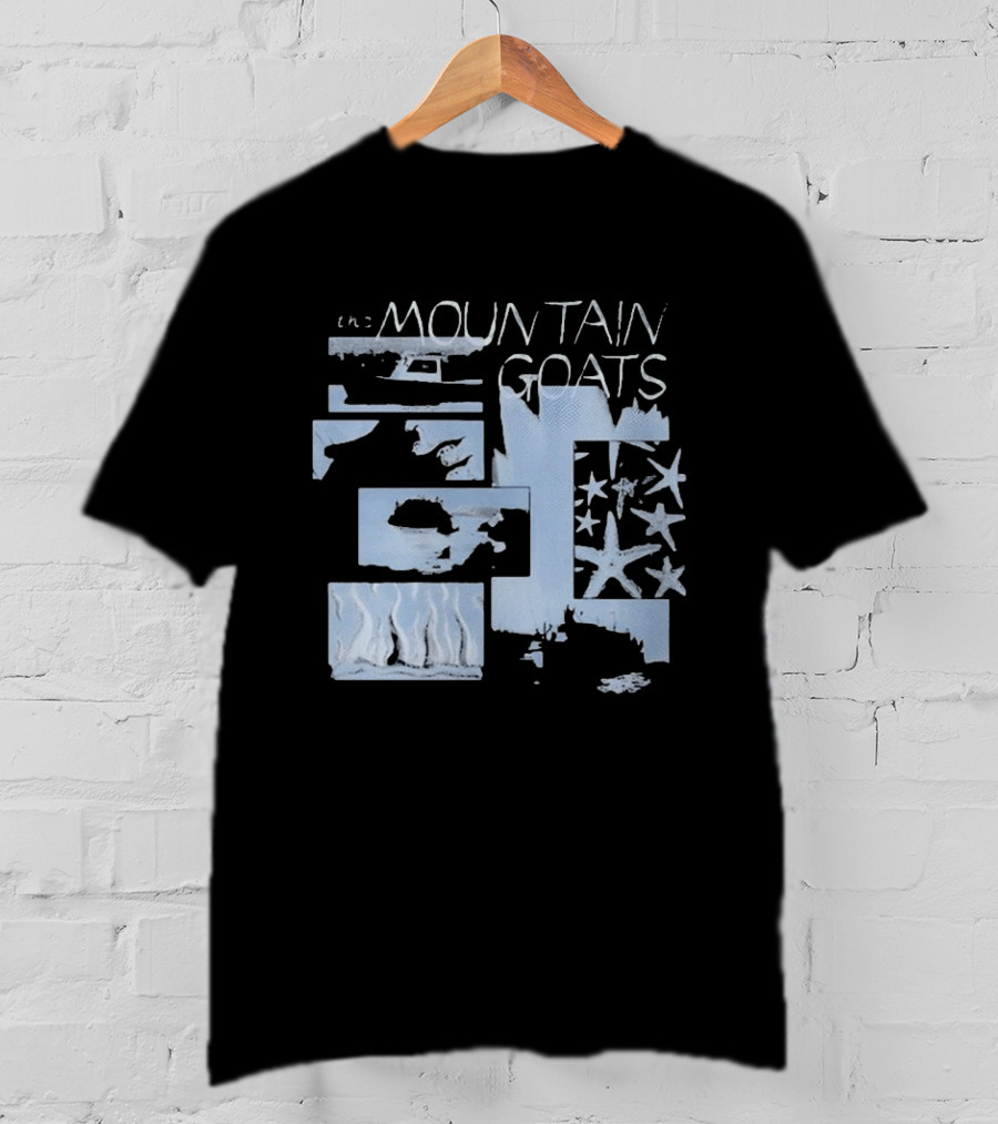 The Mountain Goats Denim Stars And Waves Collage T-Shirt