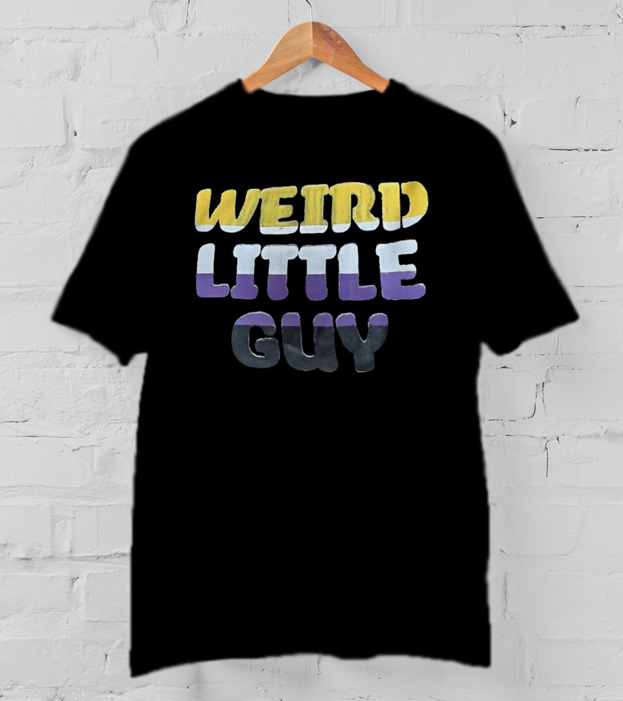 Weird Little Guy Yellow White Purple T-Shirt