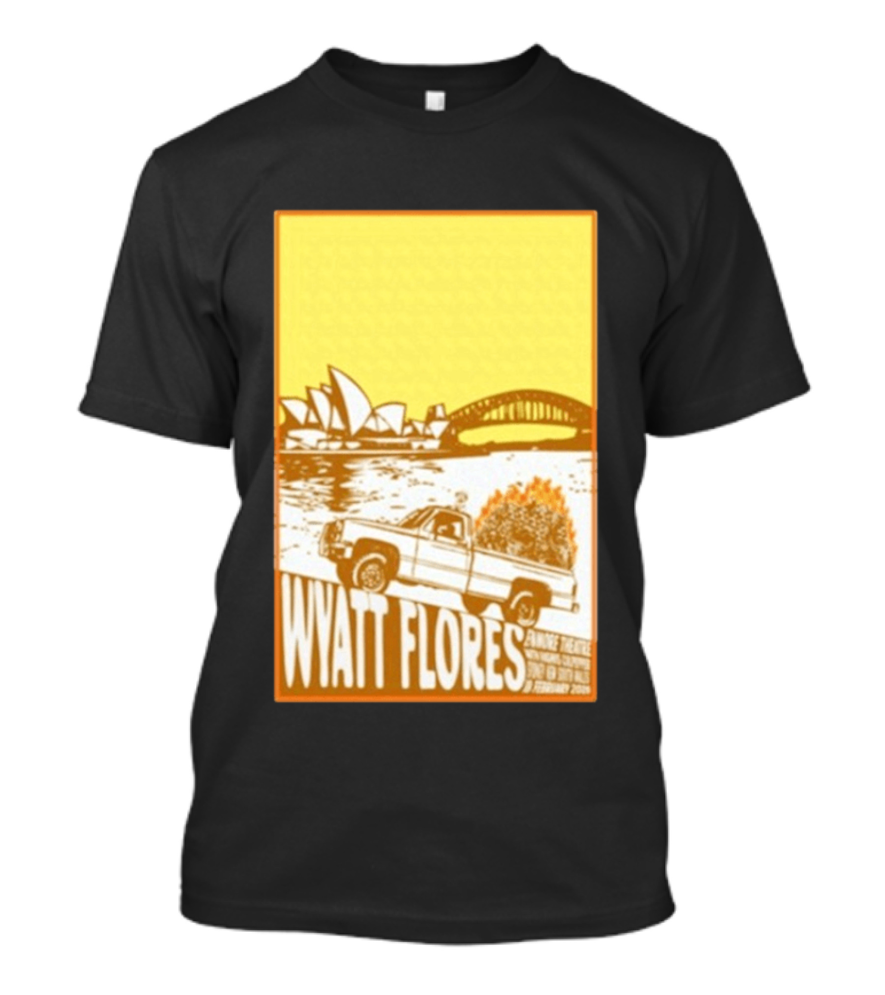 Wyatt Flores Sydney Opera House February 18 2026 Retro Truck Art New South Wales T-Shirt