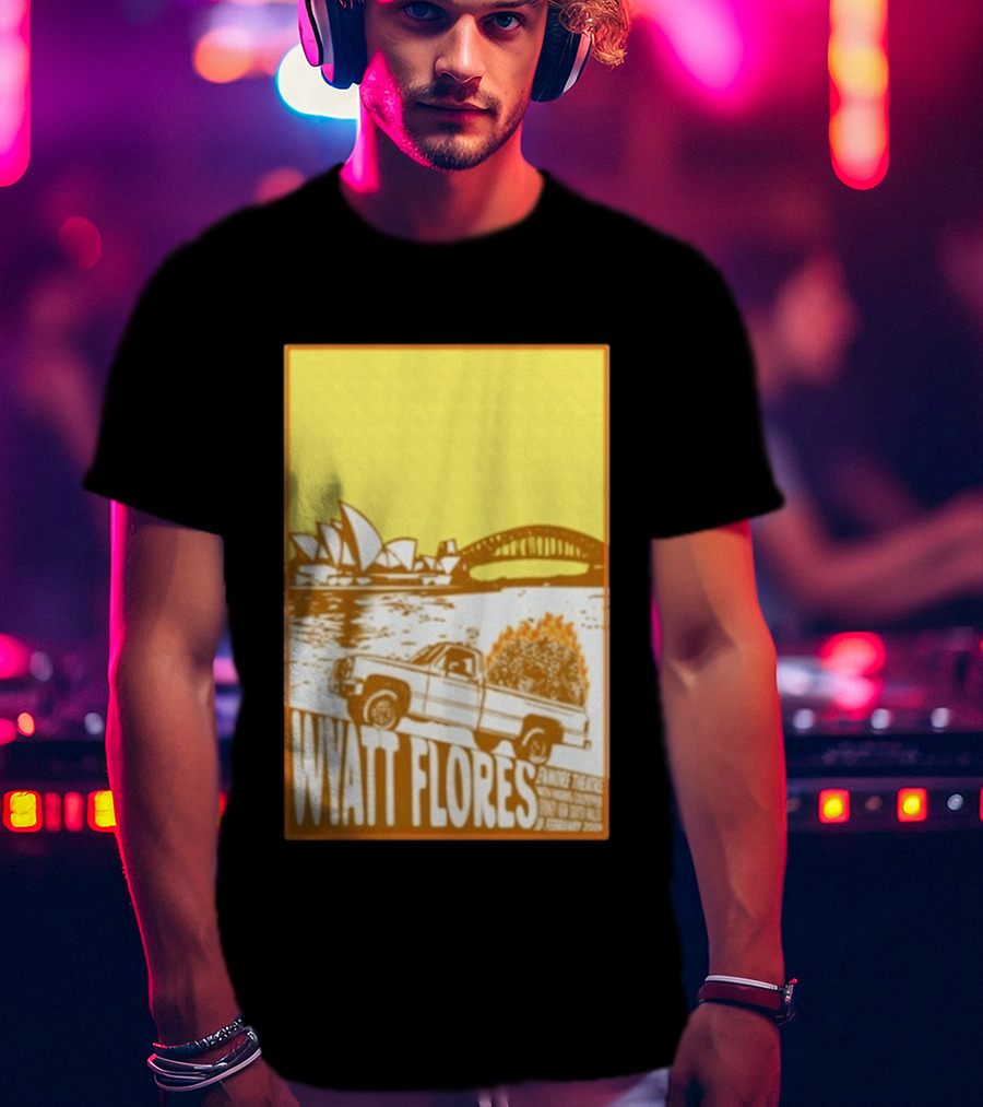 Wyatt Flores Sydney Opera House February 18 2026 Retro Truck Art New South Wales T-Shirt