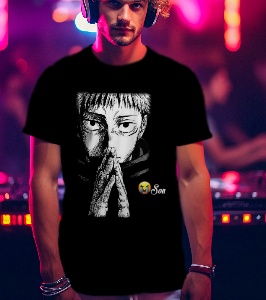 Yuji Itadori Jujutsu Kaisen Cryin Son Manga T-Shirt