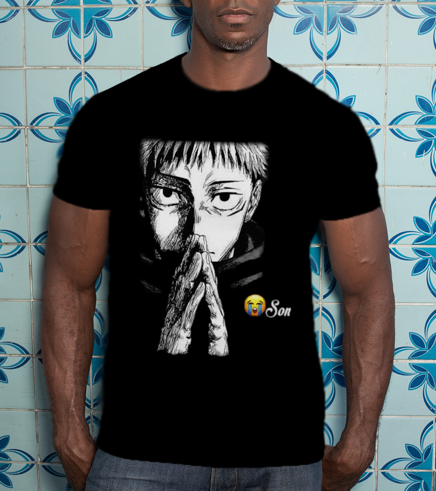 Yuji Itadori Jujutsu Kaisen Cryin Son Manga T-Shirt
