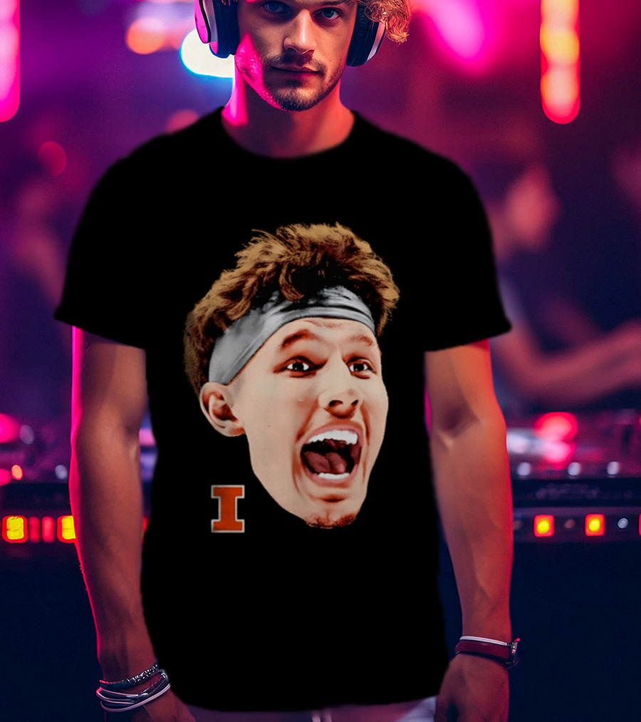 Zvonimir Ivisic Illinois Fighting Illini Big Head Caricature I T-Shirt