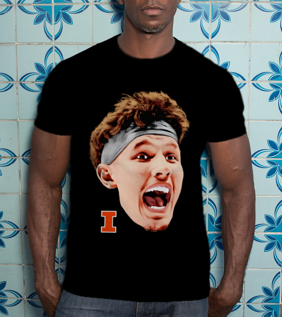 Zvonimir Ivisic Illinois Fighting Illini Big Head Caricature I T-Shirt