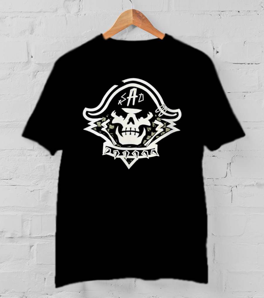 Ahoy SAD Skull Nautical Pirate T-Shirt