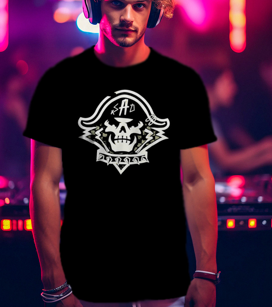 Ahoy SAD Skull Nautical Pirate T-Shirt
