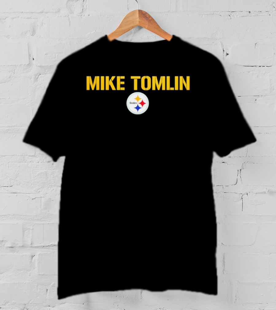 Mike Tomlin Pittsburgh Steelers Logo Football Coach T-Shirt