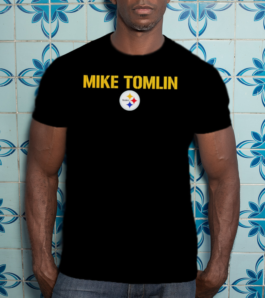 Mike Tomlin Pittsburgh Steelers Logo Football Coach T-Shirt
