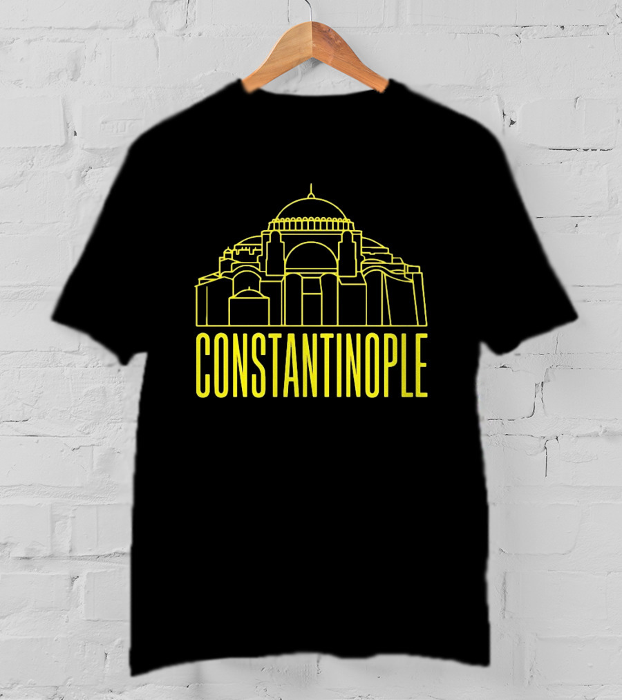 Constantinople Hagia Sofia Ancient Architecture Line T-Shirt