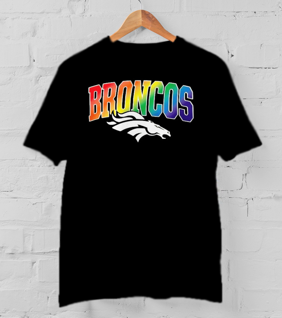 Broncos Rainbow Pride Denver LGBT Supporters T-Shirt