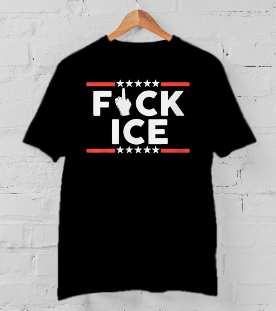 F Ice Middle Finger Gesture No Human Is Illegal T-Shirt