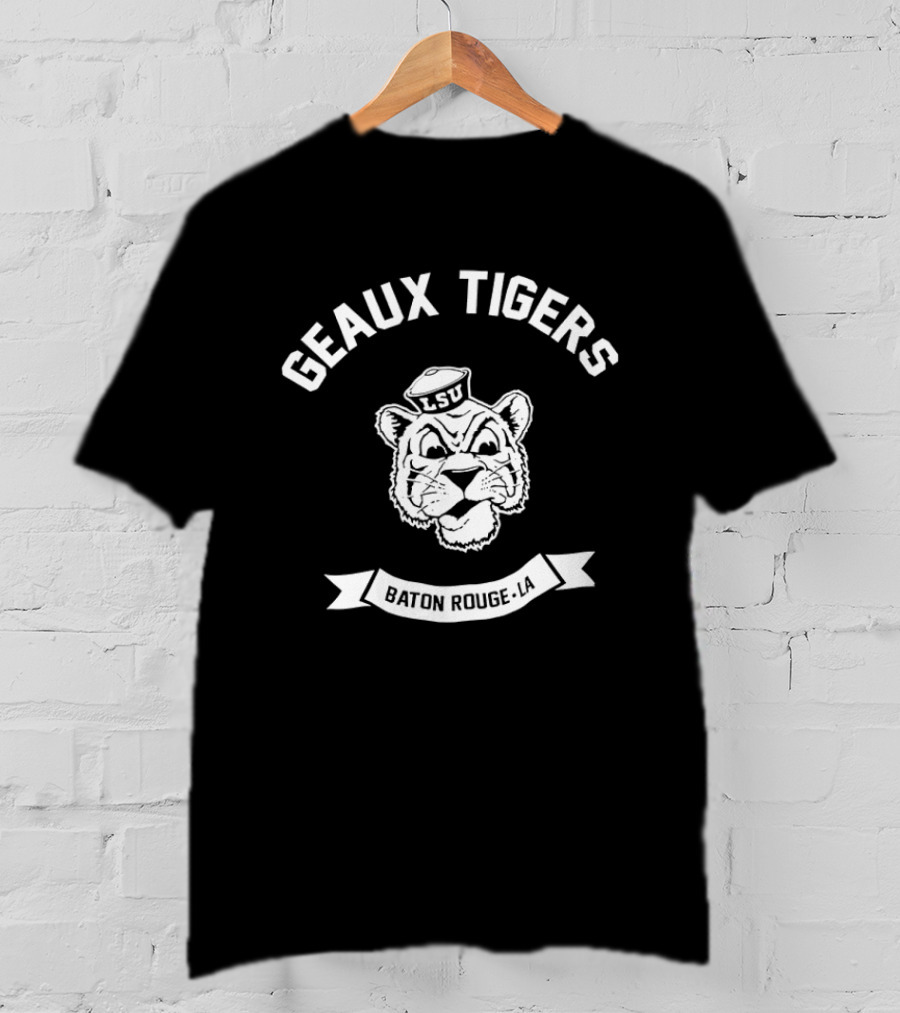 Geaux Tigers LSU Baton Rouge LA Tiger Head T-Shirt