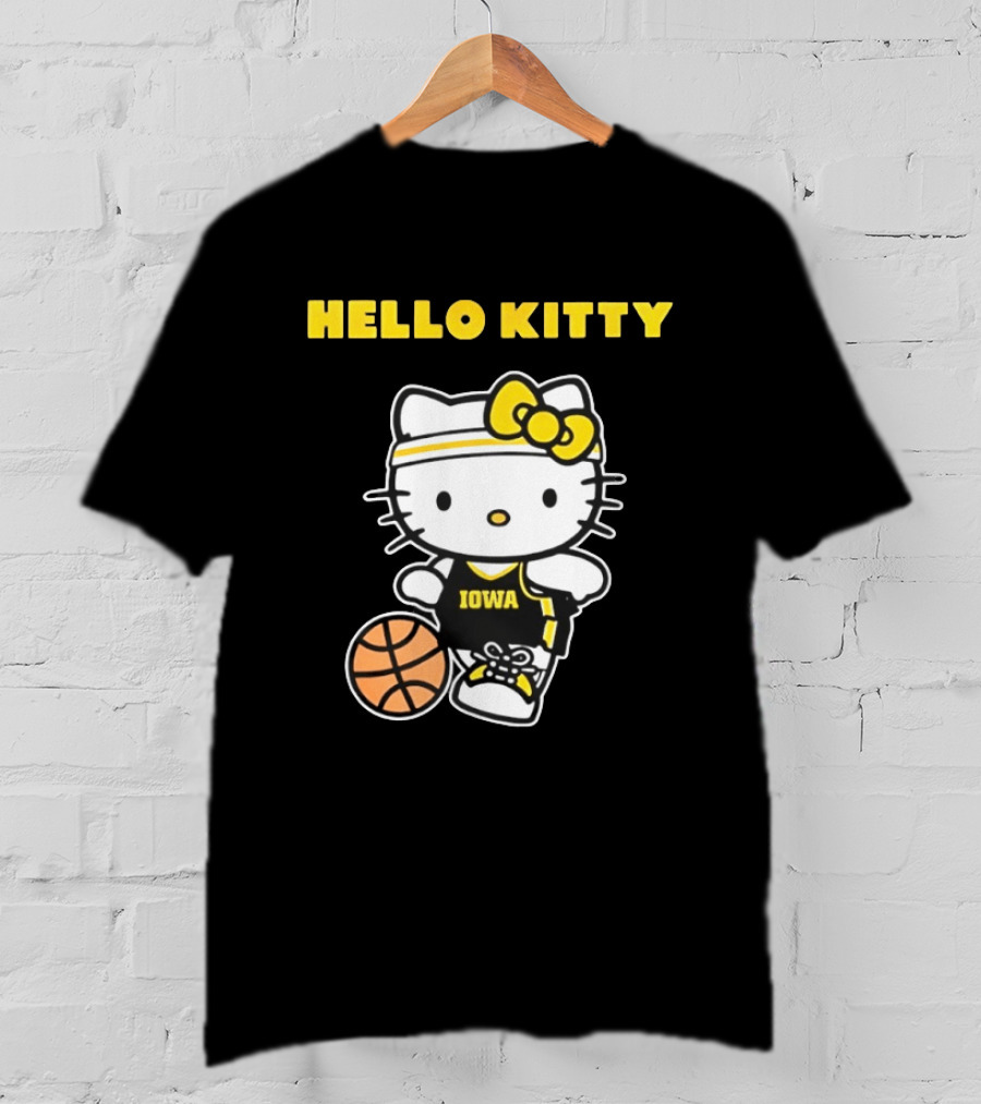 Hello Kitty Iowa Basketball Team Collaboration T-Shirt