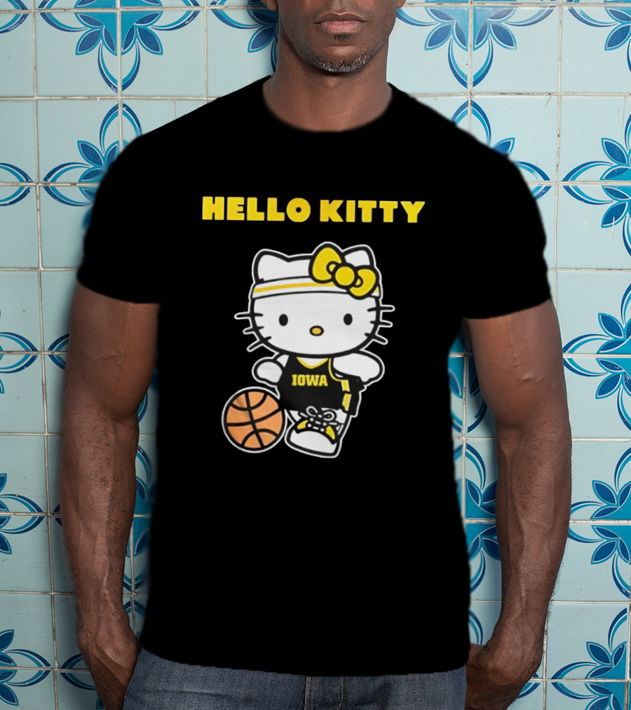Hello Kitty Iowa Basketball Team Collaboration T-Shirt