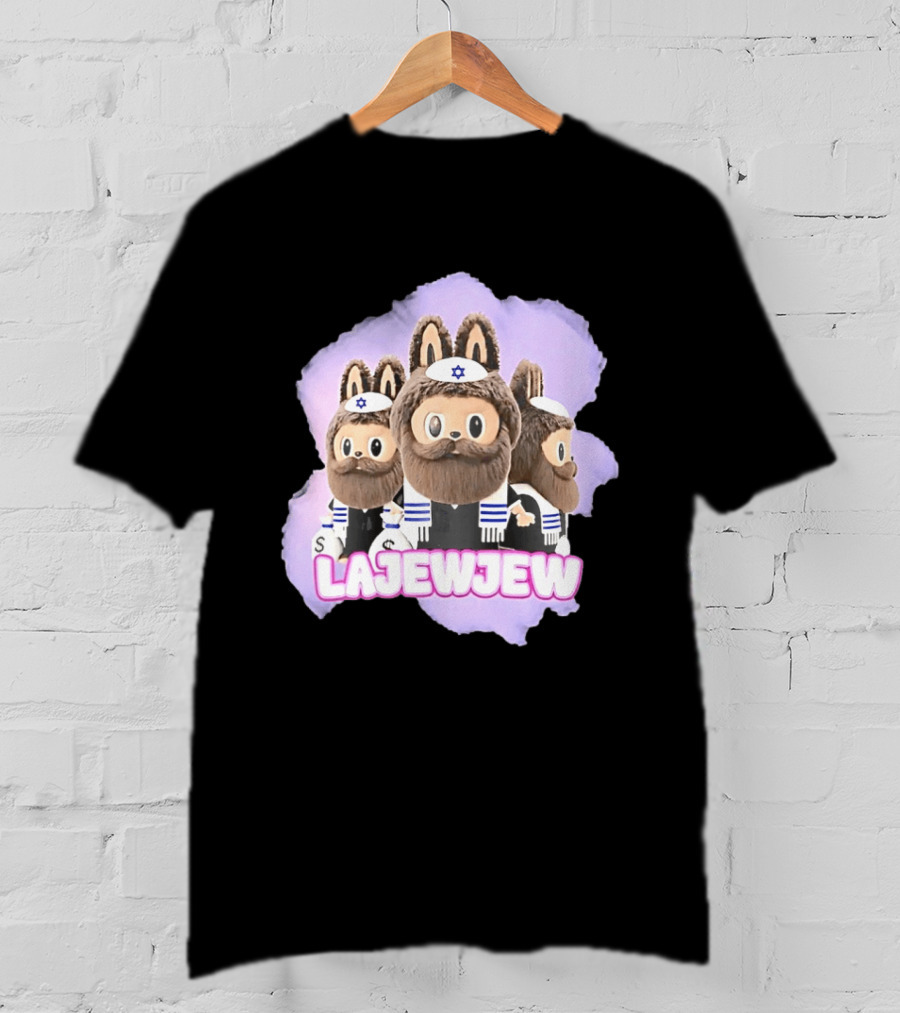 Lajewjew Labubu Jewish Rabbi Kippah Star Of David Characters T-Shirt