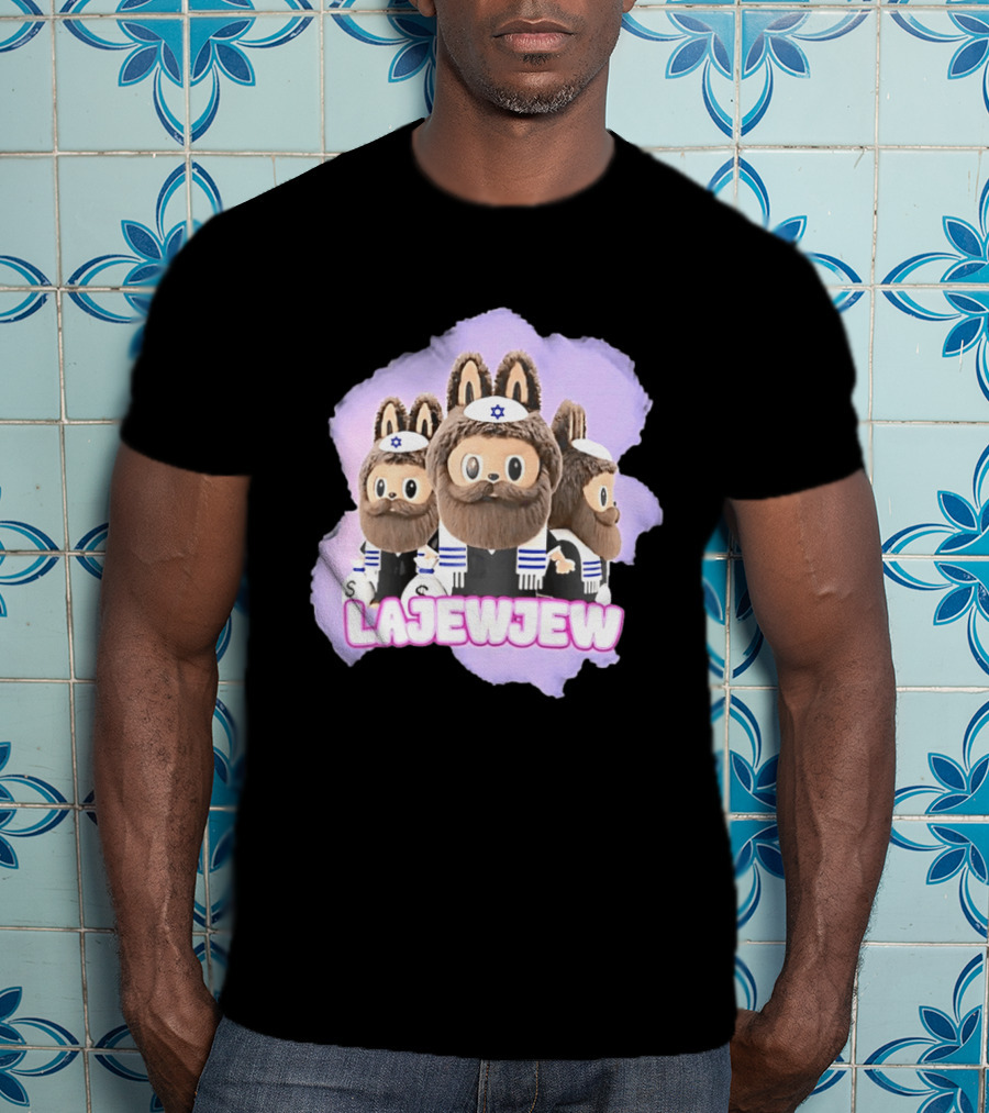 Lajewjew Labubu Jewish Rabbi Kippah Star Of David Characters T-Shirt