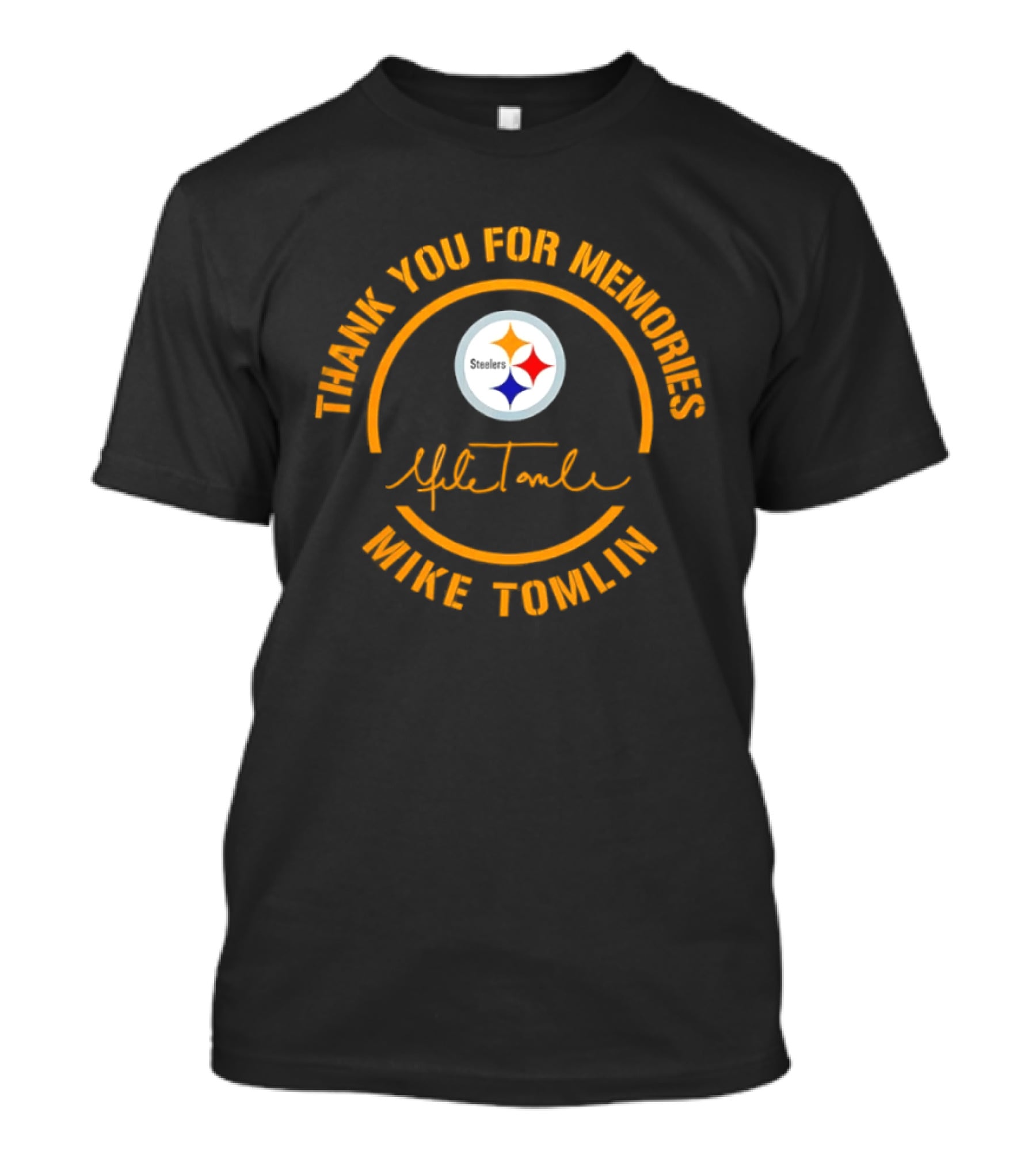 Thank You For Memories Mike Tomlin Pittsburgh Steelers T-Shirt