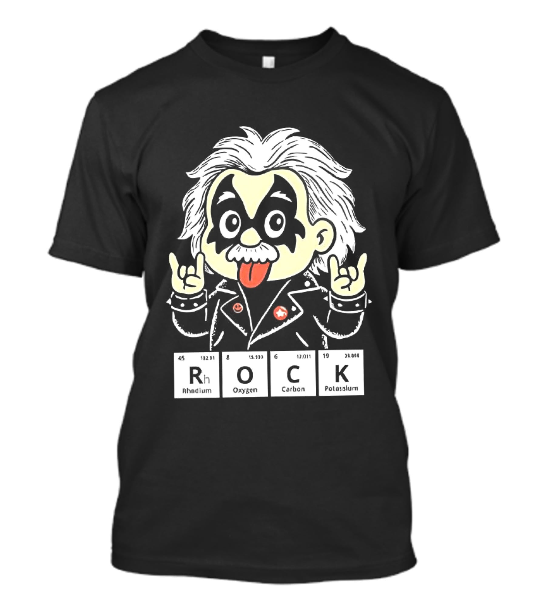 Rock Science Albert Einstein Kiss Makeup Tongue Out T-Shirt