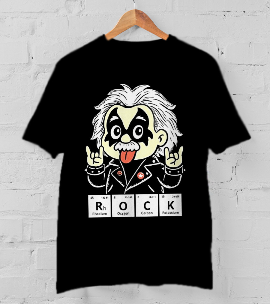 Rock Science Albert Einstein Kiss Makeup Tongue Out T-Shirt