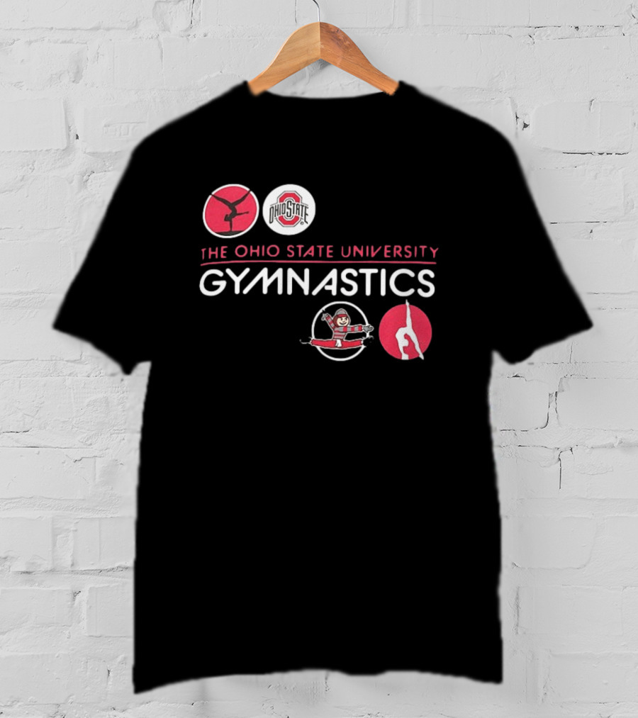 Ohio State University Gymnastics Buckeyes Team Spirit T-Shirt