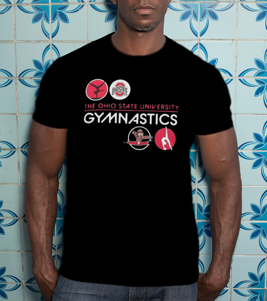 Ohio State University Gymnastics Buckeyes Team Spirit T-Shirt